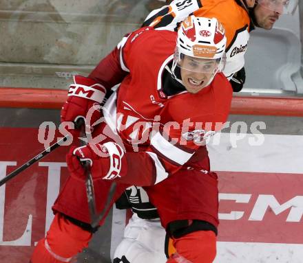 Eishockey Bundesliga. Testspiel. KAC gegen Grizzlys Wolfsburg. Luka Gomboc (KAC).  Klagenfurt, am 20.8.2025.
Foto: Kuess
www.qspictures.net
---
pressefotos, pressefotografie, kuess, qs, qspictures, sport, bild, bilder, bilddatenbank