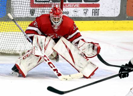 Eishockey Bundesliga. Testspiel. KAC gegen Grizzlys Wolfsburg.  Florian Vorauer  (KAC). Klagenfurt, am 20.8.2025.
Foto: Kuess
www.qspictures.net
---
pressefotos, pressefotografie, kuess, qs, qspictures, sport, bild, bilder, bilddatenbank