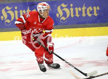Eishockey Bundesliga. Testspiel. KAC gegen Grizzlys Wolfsburg. Oliver Lam  (KAC).  Klagenfurt, am 20.8.2025.
Foto: Kuess
www.qspictures.net
---
pressefotos, pressefotografie, kuess, qs, qspictures, sport, bild, bilder, bilddatenbank
