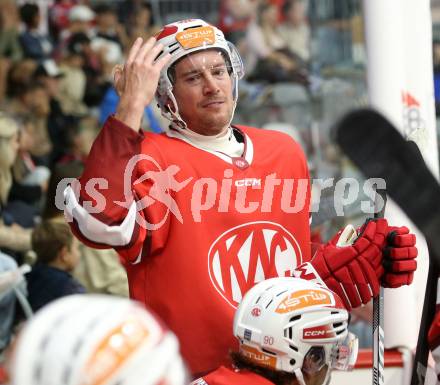 Eishockey Bundesliga. Testspiel. KAC gegen Grizzlys Wolfsburg.  Nick Petersen (KAC). Klagenfurt, am 20.8.2025.
Foto: Kuess
www.qspictures.net
---
pressefotos, pressefotografie, kuess, qs, qspictures, sport, bild, bilder, bilddatenbank