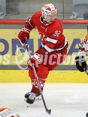 Eishockey Bundesliga. Testspiel. KAC gegen Grizzlys Wolfsburg. Clemens Unterweger (KAC).  Klagenfurt, am 20.8.2025.
Foto: Kuess
www.qspictures.net
---
pressefotos, pressefotografie, kuess, qs, qspictures, sport, bild, bilder, bilddatenbank