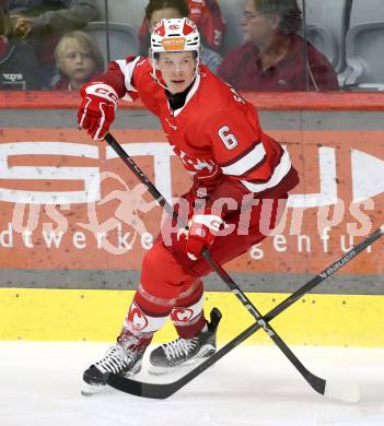 Eishockey Bundesliga. Testspiel. KAC gegen Grizzlys Wolfsburg. Tobias Sablattnig  (KAC).  Klagenfurt, am 20.8.2025.
Foto: Kuess
www.qspictures.net
---
pressefotos, pressefotografie, kuess, qs, qspictures, sport, bild, bilder, bilddatenbank