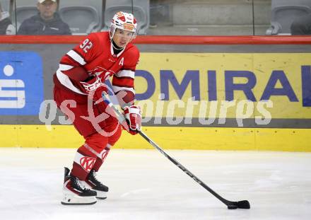 Eishockey Bundesliga. Testspiel. KAC gegen Grizzlys Wolfsburg. Clemens Unterweger  (KAC).  Klagenfurt, am 20.8.2025.
Foto: Kuess
www.qspictures.net
---
pressefotos, pressefotografie, kuess, qs, qspictures, sport, bild, bilder, bilddatenbank