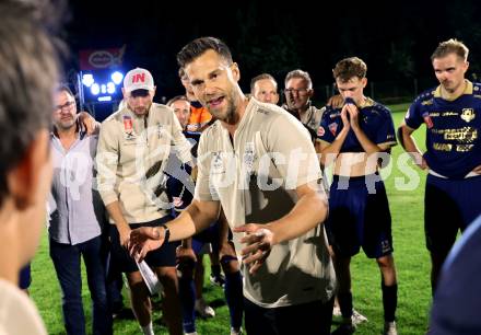 Fussball OEFB Cup. Velden gegen Hartberg.  Trainer Marcel Kuster (Velden), Velden, am 27.8.2025.
Foto: Kuess
www.qspictures.net
---
pressefotos, pressefotografie, kuess, qs, qspictures, sport, bild, bilder, bilddatenbank