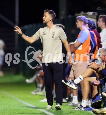 Fussball OEFB Cup. Velden gegen Hartberg.  Trainer Marcel Kuster (Velden),   Velden, am 27.8.2025.
Foto: Kuess
www.qspictures.net
---
pressefotos, pressefotografie, kuess, qs, qspictures, sport, bild, bilder, bilddatenbank
