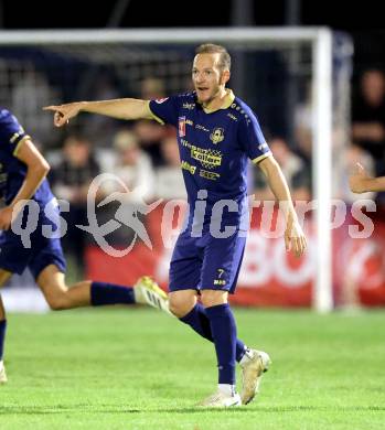 Fussball OEFB Cup. Velden gegen Hartberg. Mario Kroepfl  (Velden). Velden, am 27.8.2025.
Foto: Kuess
www.qspictures.net
---
pressefotos, pressefotografie, kuess, qs, qspictures, sport, bild, bilder, bilddatenbank