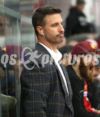 Eishockey Champions Hockey League. CHL. KAC gegen Sparta Prague.  Co-Trainer David Fischer (KAC). Klagenfurt, am 28.8.2025.
Foto: Kuess
www.qspictures.net
---
pressefotos, pressefotografie, kuess, qs, qspictures, sport, bild, bilder, bilddatenbank