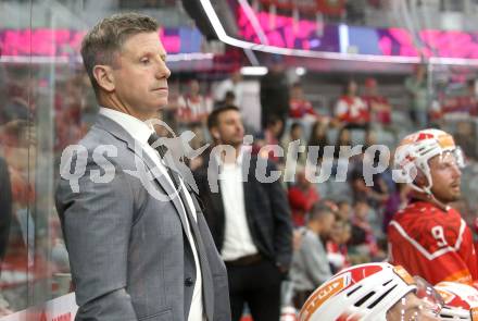 Eishockey Champions Hockey League. CHL. KAC gegen Sparta Prague. Trainer Kirk Furey  (KAC). Klagenfurt, am 28.8.2025.
Foto: Kuess
www.qspictures.net
---
pressefotos, pressefotografie, kuess, qs, qspictures, sport, bild, bilder, bilddatenbank