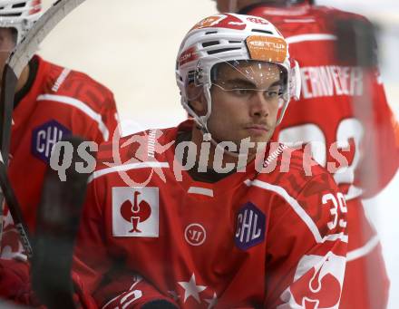 Eishockey Champions Hockey League. CHL. KAC gegen Sparta Prague. Filip Simovic   (KAC). Klagenfurt, am 28.8.2025.
Foto: Kuess
www.qspictures.net
---
pressefotos, pressefotografie, kuess, qs, qspictures, sport, bild, bilder, bilddatenbank