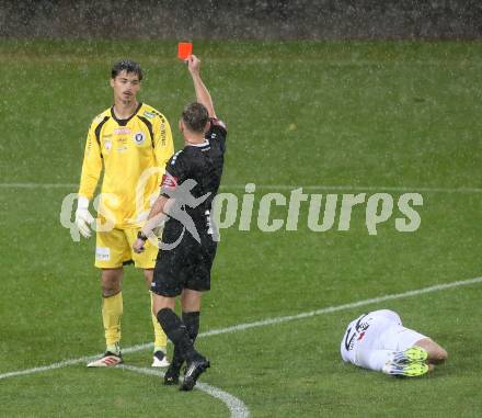 Fussball 2. Liga. SK Austria Klagenfurt gegen Admira Wacker. Alexander Turkin  (Klagenfurt),   Schiedsrichter Achim Untergasser.  Klagenfurt, 29.8.2025.
Foto: Kuess
www.qspictures.net
---
pressefotos, pressefotografie, kuess, qs, qspictures, sport, bild, bilder, bilddatenbank