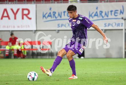 Fussball 2. Liga. SK Austria Klagenfurt gegen Admira Wacker. Aiden Liu  (Klagenfurt). Klagenfurt, 29.8.2025.
Foto: Kuess
www.qspictures.net
---
pressefotos, pressefotografie, kuess, qs, qspictures, sport, bild, bilder, bilddatenbank
