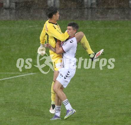 Fussball 2. Liga. SK Austria Klagenfurt gegen Admira Wacker. Alexander Turkin  (Klagenfurt),  Filip Ristanic (Admira). Klagenfurt, 29.8.2025.
Foto: Kuess
www.qspictures.net
---
pressefotos, pressefotografie, kuess, qs, qspictures, sport, bild, bilder, bilddatenbank