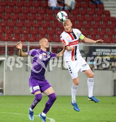 Fussball 2. Liga. SK Austria Klagenfurt gegen Admira Wacker. Bartol Barisic  (Klagenfurt), Stefan Haudum  (Admira). Klagenfurt, 29.8.2025.
Foto: Kuess
www.qspictures.net
---
pressefotos, pressefotografie, kuess, qs, qspictures, sport, bild, bilder, bilddatenbank