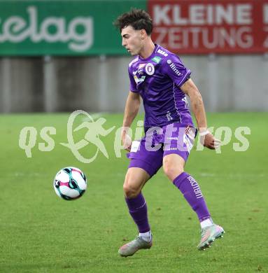 Fussball 2. Liga. SK Austria Klagenfurt gegen Admira Wacker.  Elias Jandrisevits  (Klagenfurt). Klagenfurt, 29.8.2025.
Foto: Kuess
www.qspictures.net
---
pressefotos, pressefotografie, kuess, qs, qspictures, sport, bild, bilder, bilddatenbank
