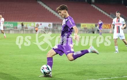 Fussball 2. Liga. SK Austria Klagenfurt gegen Admira Wacker. Elias Jandrisevits  (Klagenfurt).  Klagenfurt, 29.8.2025.
Foto: Kuess
www.qspictures.net
---
pressefotos, pressefotografie, kuess, qs, qspictures, sport, bild, bilder, bilddatenbank