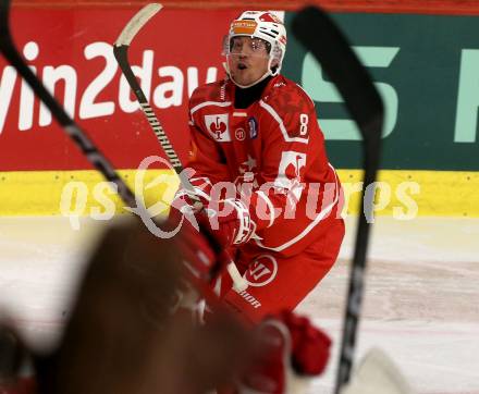 Eishockey Champions Hockey League. CHL. KAC gegen Eisbaeren Berlin. Torjubel Nicholas Petersen (KAC). Klagenfurt, am 30.8.2025.
Foto: Kuess
www.qspictures.net
---
pressefotos, pressefotografie, kuess, qs, qspictures, sport, bild, bilder, bilddatenbank