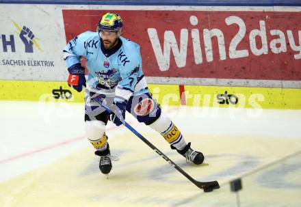 Eishockey Bundesliga. Testspiel. VSV gegen Rosenheim. Steven Strong   (VSV). Villach, am 6.9..2025.
Foto: Kuess
www.qspictures.net
---
pressefotos, pressefotografie, kuess, qs, qspictures, sport, bild, bilder, bilddatenbank