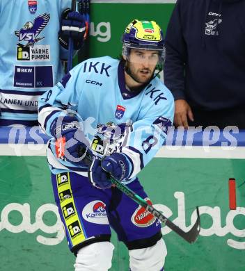 Eishockey Bundesliga. Testspiel. VSV gegen Rosenheim.  Maximilian Rebernig  (VSV). Villach, am 6.9..2025.
Foto: Kuess
www.qspictures.net
---
pressefotos, pressefotografie, kuess, qs, qspictures, sport, bild, bilder, bilddatenbank