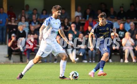 Fussball Regionalliga. Velden gegen Treibach.   Michael Novak  (Treibach). Velden, am 12.9.2025.
Foto: Kuess
www.qspictures.net
---
pressefotos, pressefotografie, kuess, qs, qspictures, sport, bild, bilder, bilddatenbank