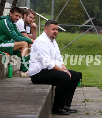 Fussball 1. Klasse Mitte. Bad Kleinkirchheim gegen Rosegg.   Trainer Markus Mikula  (Rosegg). Bad Kleinkirchheim, am 13.9.2025.
Foto: Kuess
www.qspictures.net
---
pressefotos, pressefotografie, kuess, qs, qspictures, sport, bild, bilder, bilddatenbank