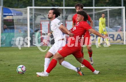 Fussball KÃ¤rntner Liga. SAK gegen St. Veit.   Marko Huc (SAK),  Davor Ponjavic (St.Veit). Klagenfurt, am 19.9.2025.
Foto: Kuess
www.qspictures.net
---
pressefotos, pressefotografie, kuess, qs, qspictures, sport, bild, bilder, bilddatenbank