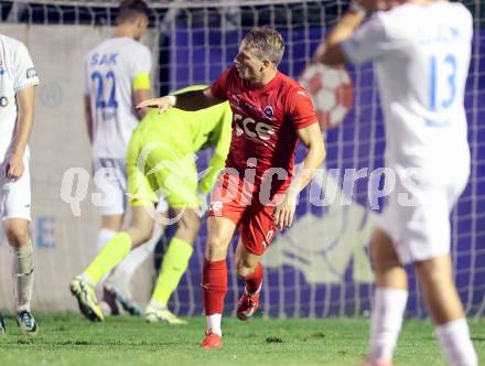 Fussball KÃ¤rntner Liga. SAK gegen St. Veit.  Torjubel Alexander Hofer  (St.Veit). Klagenfurt, am 19.9.2025.
Foto: Kuess
www.qspictures.net
---
pressefotos, pressefotografie, kuess, qs, qspictures, sport, bild, bilder, bilddatenbank