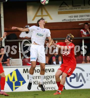 Fussball KÃ¤rntner Liga. SAK gegen St. Veit.  Luka Jerin   (SAK),  Fabian Doerflinger  (St. Veit).  Klagenfurt, am 19.9.2025.
Foto: Kuess
www.qspictures.net
---
pressefotos, pressefotografie, kuess, qs, qspictures, sport, bild, bilder, bilddatenbank