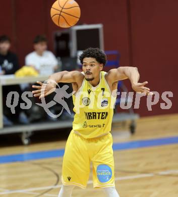 Basketball  2025/2026. Austria Cup.  Woerthersee Piraten gegen Traiskirchen Lions NexGen.    Marcus Holyfield (Piraten),  Klagenfurt, am 27.9.2025.
Foto: Kuess


---
pressefotos, pressefotografie, kuess, qs, qspictures, sport, bild, bilder, bilddatenbank