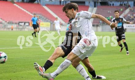 Fussball 2. Liga. SK Austria Klagenfurt gegen FC Hertha Wels.. Elias Jandrisevits  (Klagenfurt).  Klagenfurt, 26.9.2025.
Foto: Kuess
www.qspictures.net
---
pressefotos, pressefotografie, kuess, qs, qspictures, sport, bild, bilder, bilddatenbank