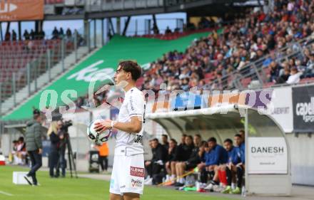 Fussball 2. Liga. SK Austria Klagenfurt gegen FC Hertha Wels.. Elias Jandrisevits   (Klagenfurt),  Klagenfurt, 26.9.2025.
Foto: Kuess
www.qspictures.net
---
pressefotos, pressefotografie, kuess, qs, qspictures, sport, bild, bilder, bilddatenbank