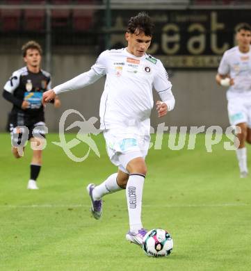 Fussball 2. Liga. SK Austria Klagenfurt gegen FC Hertha Wels. Armin Karic (Klagenfurt).  Klagenfurt, 26.9.2025.
Foto: Kuess
www.qspictures.net
---
pressefotos, pressefotografie, kuess, qs, qspictures, sport, bild, bilder, bilddatenbank