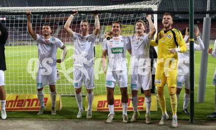 Fussball 2. Liga. SK Austria Klagenfurt gegen FC Hertha Wels. Marco Gantschnig, Florian Jaritz, Leo Vielgut, Marc Andre Schmerboeck, Adnan Kanuric   (Klagenfurt).  Klagenfurt, 26.9.2025.
Foto: Kuess
www.qspictures.net
---
pressefotos, pressefotografie, kuess, qs, qspictures, sport, bild, bilder, bilddatenbank