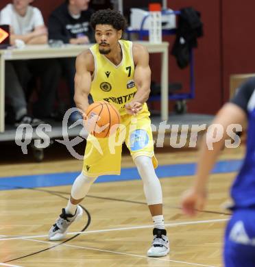 Basketball 2. Liga 2025/2026. Grunddurchgang 1. Runde.  Woerthersee Piraten gegen Kufstein Towers.  Marcus Holyfield (Piraten),  Klagenfurt, am 4.10.2025.
Foto: Kuess
---
pressefotos, pressefotografie, kuess, qs, qspictures, sport, bild, bilder, bilddatenbank
