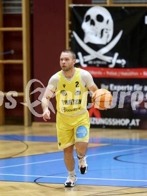 Basketball 2. Liga 2025/2026. Grunddurchgang 1. Runde.  Woerthersee Piraten gegen Kufstein Towers.  Tim Huber (Piraten), Klagenfurt, am 4.10.2025.
Foto: Kuess
---
pressefotos, pressefotografie, kuess, qs, qspictures, sport, bild, bilder, bilddatenbank