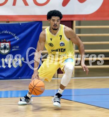 Basketball 2. Liga 2025/2026. Grunddurchgang 1. Runde.  Woerthersee Piraten gegen Kufstein Towers.  Marcus Holyfield (Piraten),  Klagenfurt, am 4.10.2025.
Foto: Kuess
---
pressefotos, pressefotografie, kuess, qs, qspictures, sport, bild, bilder, bilddatenbank