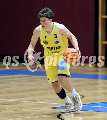 Basketball 2. Liga 2025/2026. Grunddurchgang 1. Runde.  Woerthersee Piraten gegen Kufstein Towers.  Lukas Simoner (Piraten),   Klagenfurt, am 4.10.2025.
Foto: Kuess
---
pressefotos, pressefotografie, kuess, qs, qspictures, sport, bild, bilder, bilddatenbank