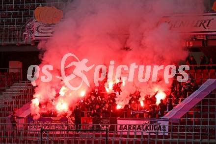 Fussball 2. Liga. SK Austria Klagenfurt gegen St. Poelten.   Fans  Klagenfurt, 5.10..2025.
Foto: Kuess
www.qspictures.net
---
pressefotos, pressefotografie, kuess, qs, qspictures, sport, bild, bilder, bilddatenbank