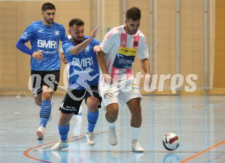 Futsal. Oesterreichische Futsal Liga. 1. OEFB Futsal Liga. . Carinthia Flamengo Futsal Club gegen FC Diamant Linz.  Jernej Kunc  (Carinthia Flamengo Futsal Club), Stefan Krstic  (Linz).  Klagenfurt, 5.10..2025.
Foto: Kuess
www.qspictures.net
---
pressefotos, pressefotografie, kuess, qs, qspictures, sport, bild, bilder, bilddatenbank