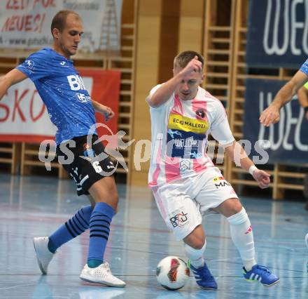 Futsal. Oesterreichische Futsal Liga. 1. OEFB Futsal Liga. . Carinthia Flamengo Futsal Club gegen FC Diamant Linz. Smajl Delic  (Carinthia Flamengo Futsal Club), Davor Arnautovic  (Linz).  Klagenfurt, 5.10..2025.
Foto: Kuess
www.qspictures.net
---
pressefotos, pressefotografie, kuess, qs, qspictures, sport, bild, bilder, bilddatenbank