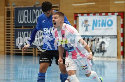 Futsal. Oesterreichische Futsal Liga. 1. OEFB Futsal Liga. . Carinthia Flamengo Futsal Club gegen FC Diamant Linz.  Torjubel Smajl Delic) (Carinthia Flamengo Futsal Club).  Klagenfurt, 5.10..2025.
Foto: Kuess
www.qspictures.net
---
pressefotos, pressefotografie, kuess, qs, qspictures, sport, bild, bilder, bilddatenbank