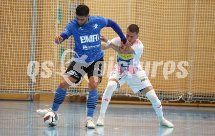 Futsal. Oesterreichische Futsal Liga. 1. OEFB Futsal Liga. . Carinthia Flamengo Futsal Club gegen FC Diamant Linz. Zoran Vukovic   (Carinthia Flamengo Futsal Club), Faruk Brkanic   (Linz).  Klagenfurt, 5.10..2025.
Foto: Kuess
www.qspictures.net
---
pressefotos, pressefotografie, kuess, qs, qspictures, sport, bild, bilder, bilddatenbank