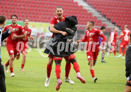 Fussball 2. Liga. SK Austria Klagenfurt gegen St. Poelten.  Torjubel Timo Altersberger   (St.Poelten).  Klagenfurt, 5.10..2025.
Foto: Kuess
www.qspictures.net
---
pressefotos, pressefotografie, kuess, qs, qspictures, sport, bild, bilder, bilddatenbank