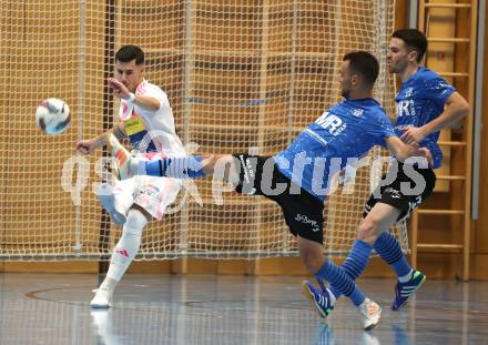 Futsal. Oesterreichische Futsal Liga. 1. OEFB Futsal Liga. . Carinthia Flamengo Futsal Club gegen FC Diamant Linz.  Armin Kahvedzic  (Carinthia Flamengo Futsal Club),   Aleksandar Milovanovic (Linz).  Klagenfurt, 5.10..2025.
Foto: Kuess
www.qspictures.net
---
pressefotos, pressefotografie, kuess, qs, qspictures, sport, bild, bilder, bilddatenbank