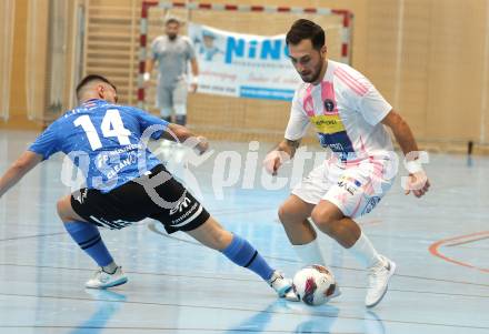 Futsal. Oesterreichische Futsal Liga. 1. OEFB Futsal Liga. . Carinthia Flamengo Futsal Club gegen FC Diamant Linz. Yosifov Svetlozar Angelov   (Carinthia Flamengo Futsal Club),  Stefan Krstic  (Linz).  Klagenfurt, 5.10..2025.
Foto: Kuess
www.qspictures.net
---
pressefotos, pressefotografie, kuess, qs, qspictures, sport, bild, bilder, bilddatenbank
