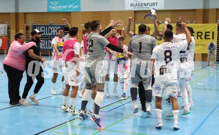 Futsal. Oesterreichische Futsal Liga. 1. OEFB Futsal Liga. . Carinthia Flamengo Futsal Club gegen FC Diamant Linz.  Jubel  (Carinthia Flamengo Futsal Club).  Klagenfurt, 5.10..2025.
Foto: Kuess
www.qspictures.net
---
pressefotos, pressefotografie, kuess, qs, qspictures, sport, bild, bilder, bilddatenbank