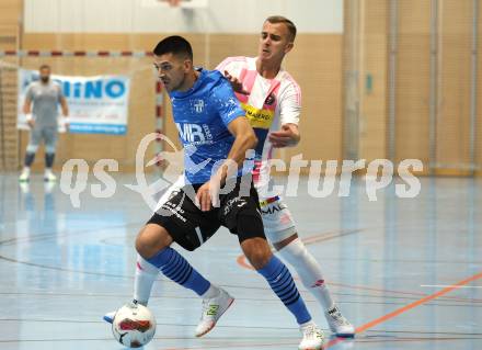 Futsal. Oesterreichische Futsal Liga. 1. OEFB Futsal Liga. . Carinthia Flamengo Futsal Club gegen FC Diamant Linz.  Sifet Lidan  (Carinthia Flamengo Futsal Club), Davor Grgic  (Linz).  Klagenfurt, 5.10..2025.
Foto: Kuess
www.qspictures.net
---
pressefotos, pressefotografie, kuess, qs, qspictures, sport, bild, bilder, bilddatenbank