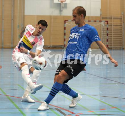 Futsal. Oesterreichische Futsal Liga. 1. OEFB Futsal Liga. . Carinthia Flamengo Futsal Club gegen FC Diamant Linz. Armin Kahvedzic   (Carinthia Flamengo Futsal Club),  Davor Arnautovic (Linz).  Klagenfurt, 5.10..2025.
Foto: Kuess
www.qspictures.net
---
pressefotos, pressefotografie, kuess, qs, qspictures, sport, bild, bilder, bilddatenbank