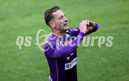 Fussball 2. Liga. SK Austria Klagenfurt gegen St. Poelten. Torjubel Marc Andre Schmerboeck  (Klagenfurt)..  Klagenfurt, 5.10..2025.
Foto: Kuess
www.qspictures.net
---
pressefotos, pressefotografie, kuess, qs, qspictures, sport, bild, bilder, bilddatenbank