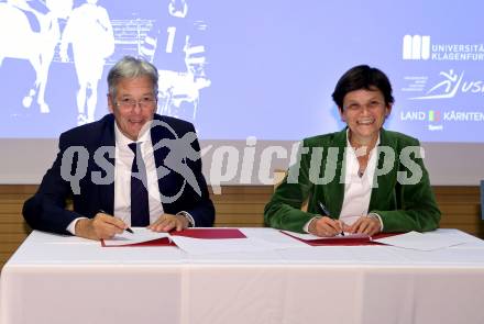 Spitzensport und Studium. LH Peter Kaiser, Doris Hattenberger. Klagenfurt, am 8.10.2025.
Foto: Kuess
---
pressefotos, pressefotografie, kuess, qs, qspictures, sport, bild, bilder, bilddatenbank