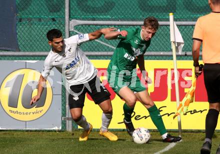 Fussball KÃ¤rntner Liga. Bleiburg gegen Voelkermarkt.  Lazar Gacic (Bleiburg), Valentin Safran  (Voelkermarkt). Bleiburg, am 11.10.2025.
Foto: Kuess
www.qspictures.net
---
pressefotos, pressefotografie, kuess, qs, qspictures, sport, bild, bilder, bilddatenbank